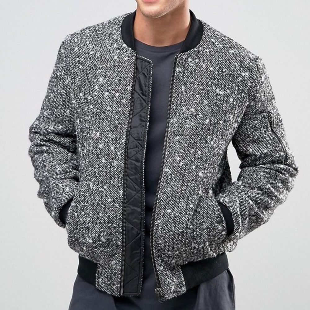 ASOS Wool Mix Bomber Jacket